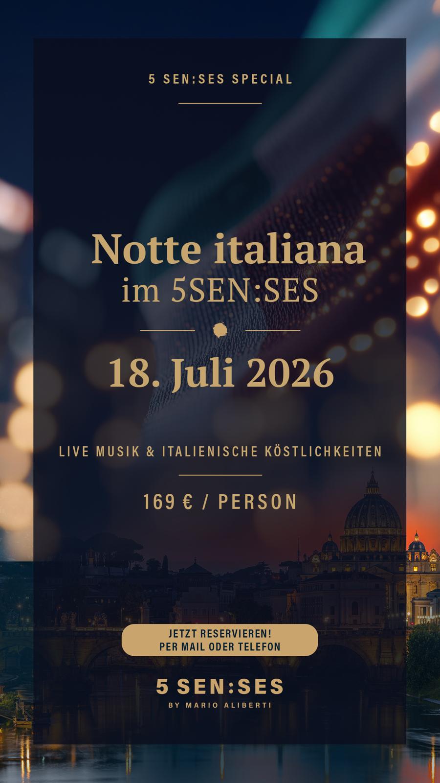 Notte italiana im 5SEN:SES