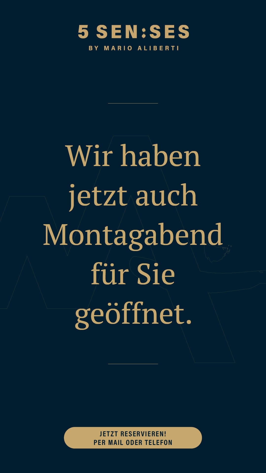 Wir haben Montags Abends jetzt geöffnet